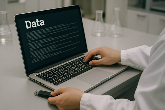 ある日突然、外部に自分の研究図面が現れた